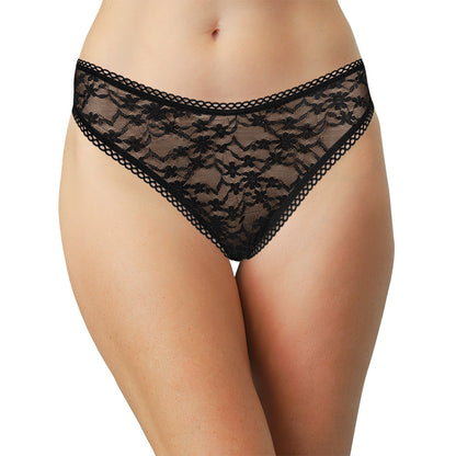 High Leg Daisy Lace Cheeky with Picot Trim - Last Chance