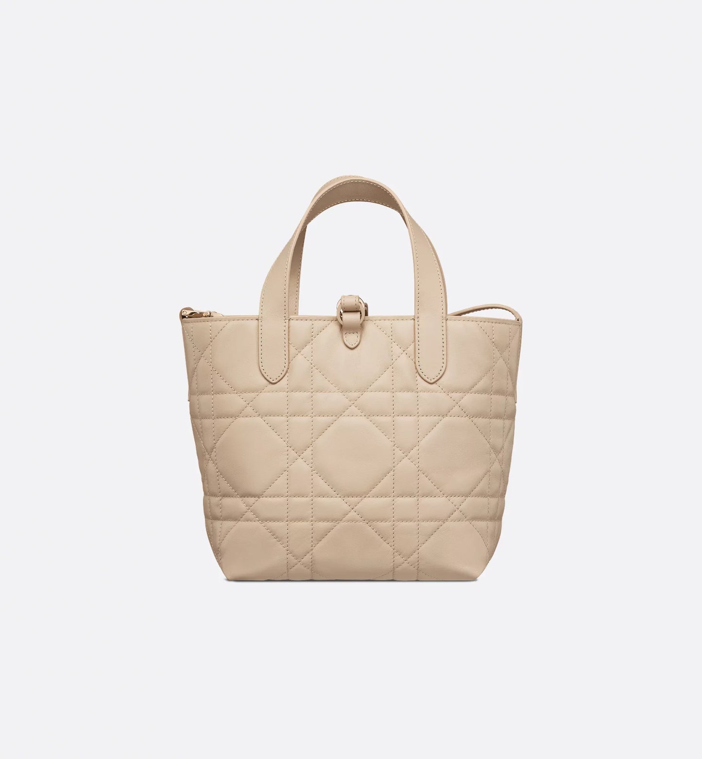 Small Toujours Vertical Tote Bag Powder Beige Macrocannage Calfskin