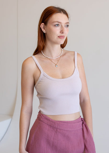 Ribbed Crop Cami